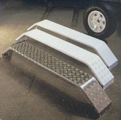 Powder Coated Checker Plate Guard & Wheels